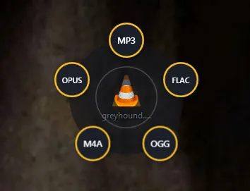 A WAV file: the ring offers the other audio formats
